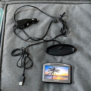 Black Portable TomTom GPS Navigator
